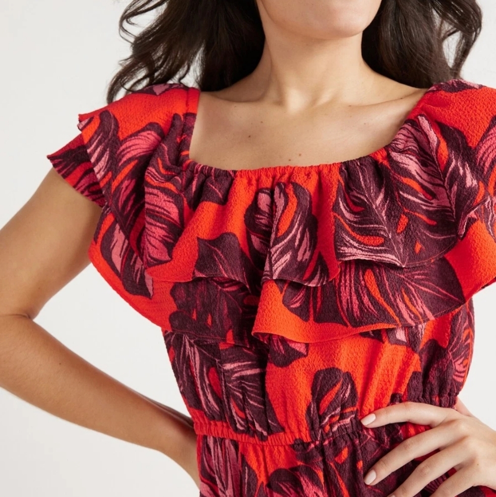Sofia Vergara Ruffle Off Shoulder Maxi Dress - Picture 8 of 11